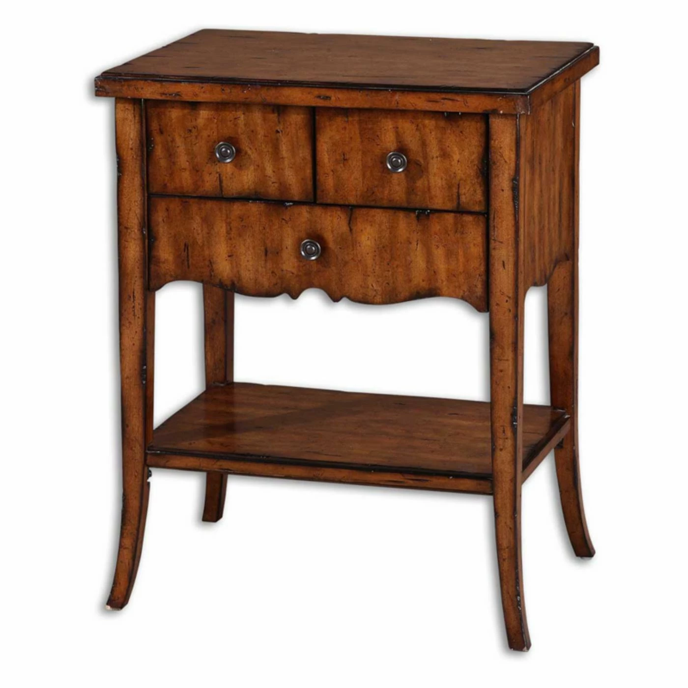 Cheapest 👏 Rectangle End Tables & Side Tables Uttermost Carmel End Table With Drawers 👏