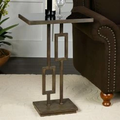 New 👍 Rectangle End Tables & Side Tables Uttermost Rubati Accent Table 🤩