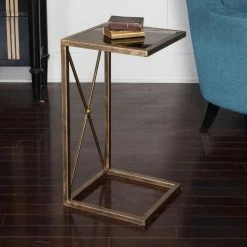 Brand new 🎁 Square End Tables & Side Tables Uttermost Zafina Iron Side Table 🤩