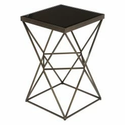 Best reviews of 👍 Square End Tables & Side Tables Uttermost Uberto Caged Frame Accent Table ⌛