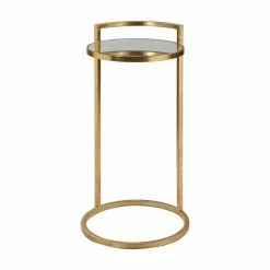 Best deal 🎉 Round End Tables & Side Tables Uttermost Cailin Gold Accent Table ✨
