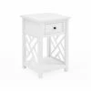 Flash Sale 🎉 Rectangle End Tables & Side Tables Alaterre Furniture Coventry Wood End Table With Drawer And Shelf - White ❤️