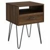 Top 10 👏 Rectangle End Tables & Side Tables Manor Park Modern Single Drawer Hairpin Leg Side Table 🌟
