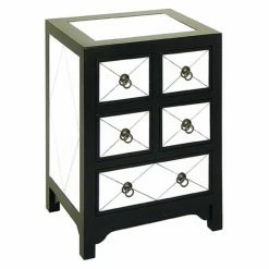 Best reviews of 🌟 Wayborn Rectangle End Tables & Side Tables Tanner 5 Drawer Mirror Chest 👏