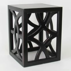 Best Sale 🤩 Square End Tables & Side Tables Wayborn Charleston Black Square End Table ✔️
