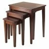 Flash Sale 🎉 Rectangle End Tables & Side Tables Winsome Trading Regalia Walnut Nesting Tables ⌛
