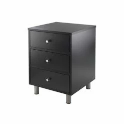 Hot Sale ✔️ Rectangle End Tables & Side Tables Winsome Daniel 3 Drawer End Table 👍