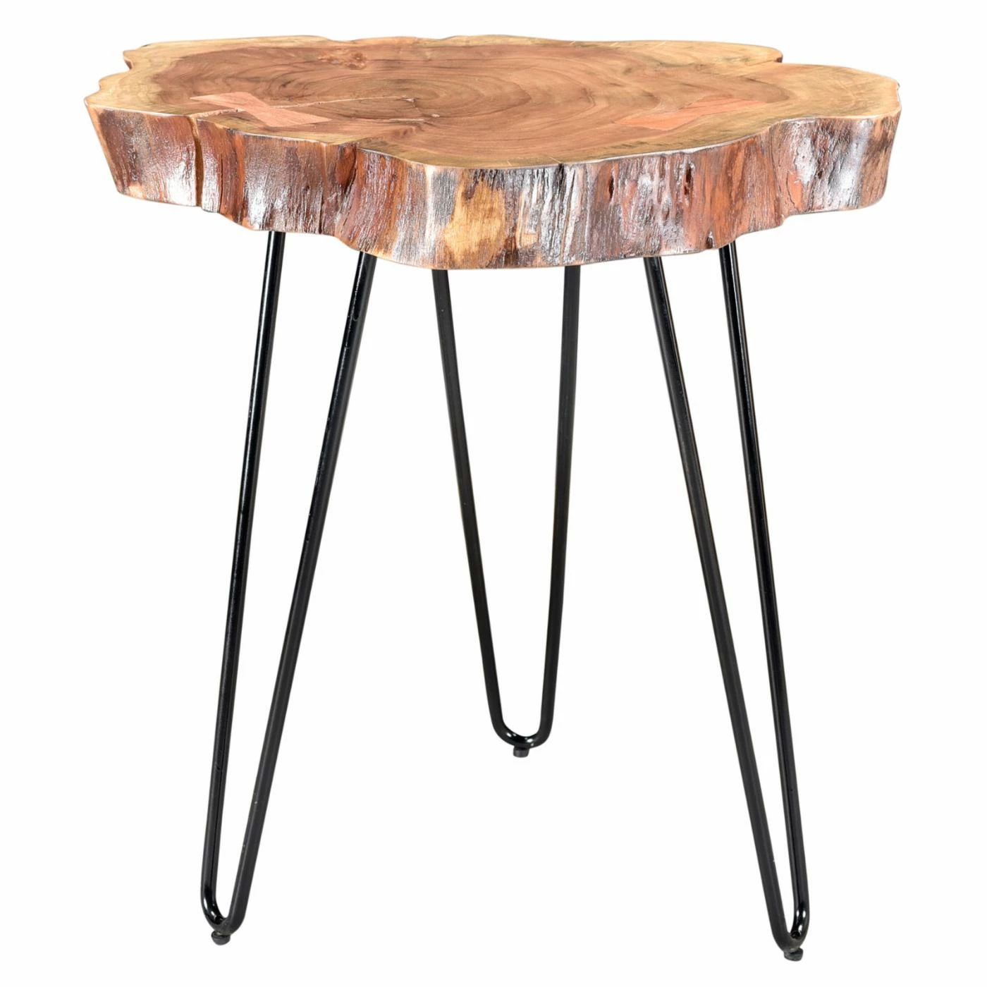 Brand new π― Other Shapes - End Tables & Side Tables !nspire Log Cut End Table - Natural π