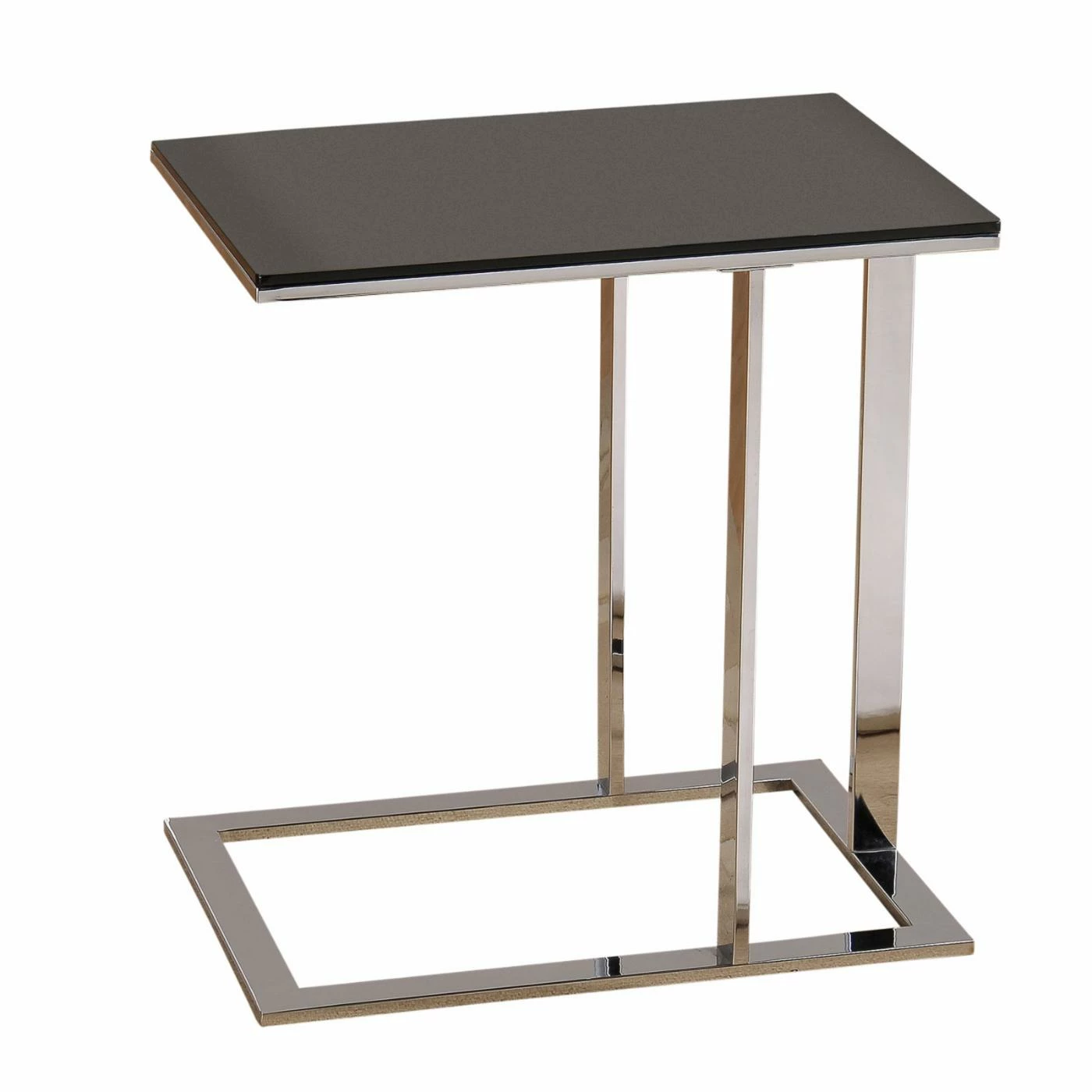 Discount ๐งจ Rectangle End Tables & Side Tables WHI Modern C Table With Black Glass Top โจ