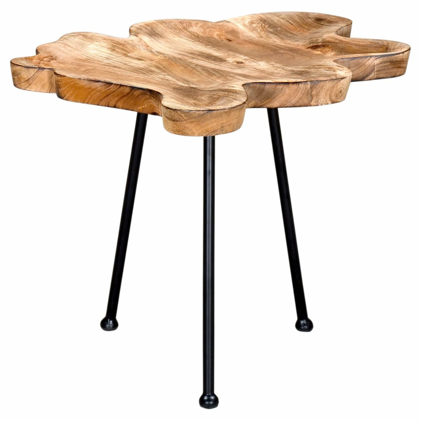 Best reviews of π€© Other Shapes - End Tables & Side Tables Worldwide Home Furnishings Solid Wood Accent Table π