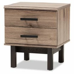 Cheapest ✔️ Rectangle End Tables & Side Tables Baxton Studio Arend 2 Drawer End Table 🛒