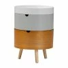 Discount 🎁 Round End Tables & Side Tables Baxton Studio Elison Mid-Century Modern 3 Tier End Table 🔥