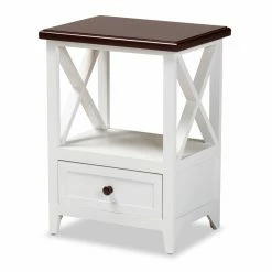 Cheapest 🎁 Rectangle End Tables & Side Tables Baxton Studio Vesta End Table ⌛
