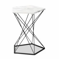 Buy 🔥 Other Shapes - End Tables & Side Tables Baxton Studio Oberon End Table ✨