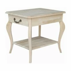 Deals ✔️ Rectangle End Tables & Side Tables International Concepts Cambria End Table - Unfinished 🎁