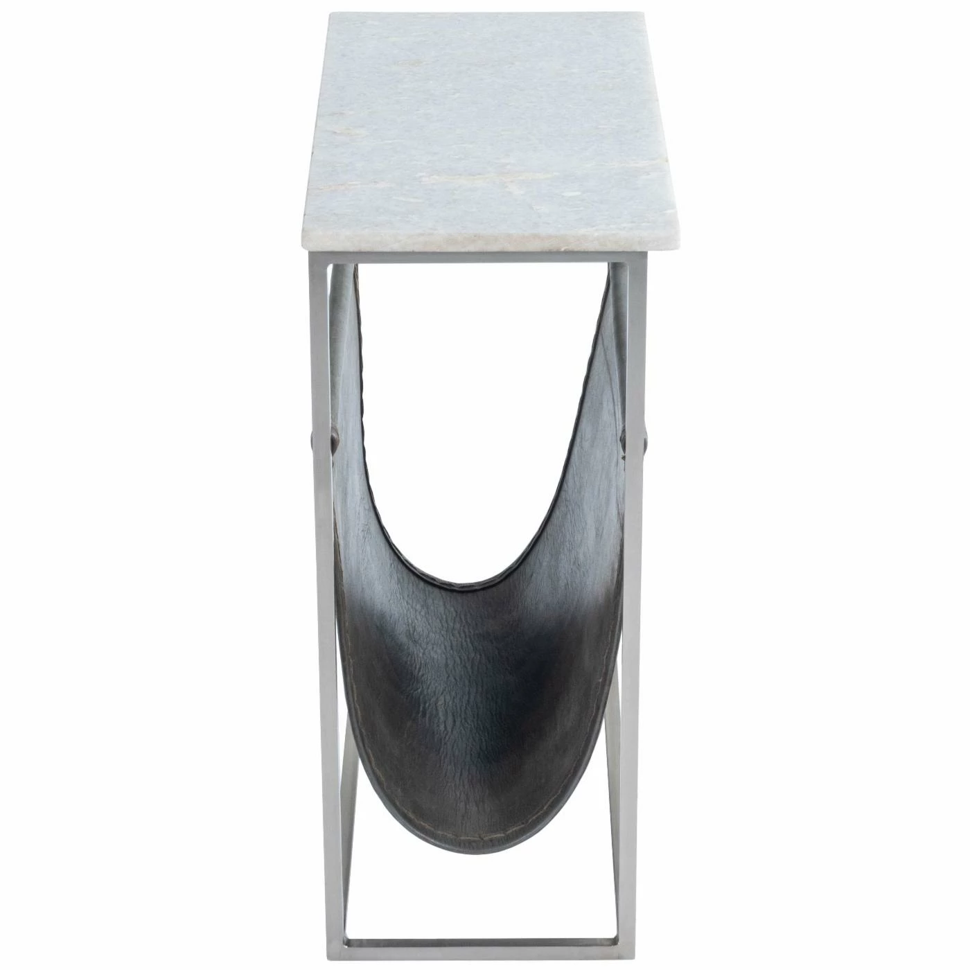 Best deal π₯° Rectangle End Tables & Side Tables Butler Specialty Koler Marble And Leather Magazine Table βοΈ - Image 5