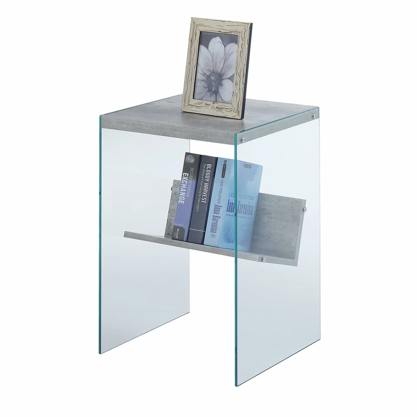 Cheap β Rectangle End Tables & Side Tables Convenience Concepts Soho Glass Sided End Table π - Image 5