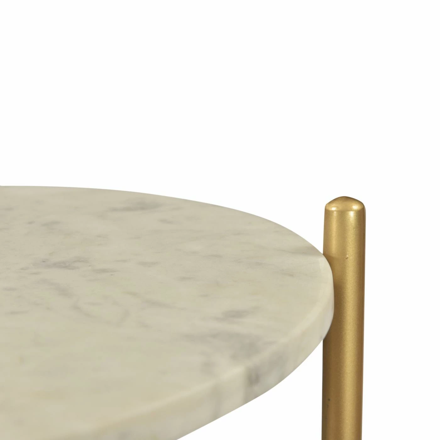 Flash Sale 👏 Round End Tables & Side Tables Coast To Coast Contemporary Glam 3 Tier Accent End Table 🎉 - Image 5
