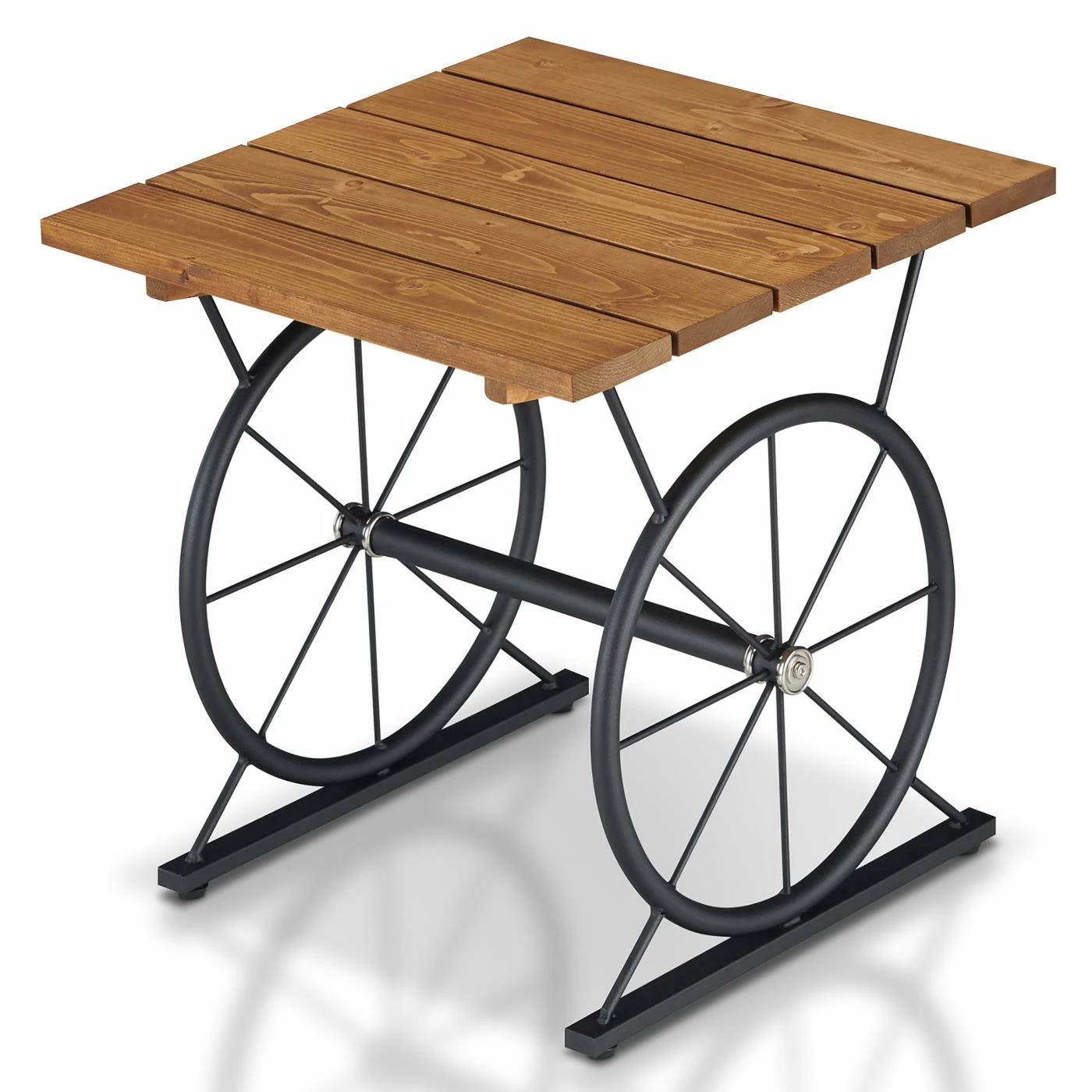 Cheap π Square End Tables & Side Tables Furniture Of America Deebo Urban Wheel Base End Table - Warm Oak π― - Image 5