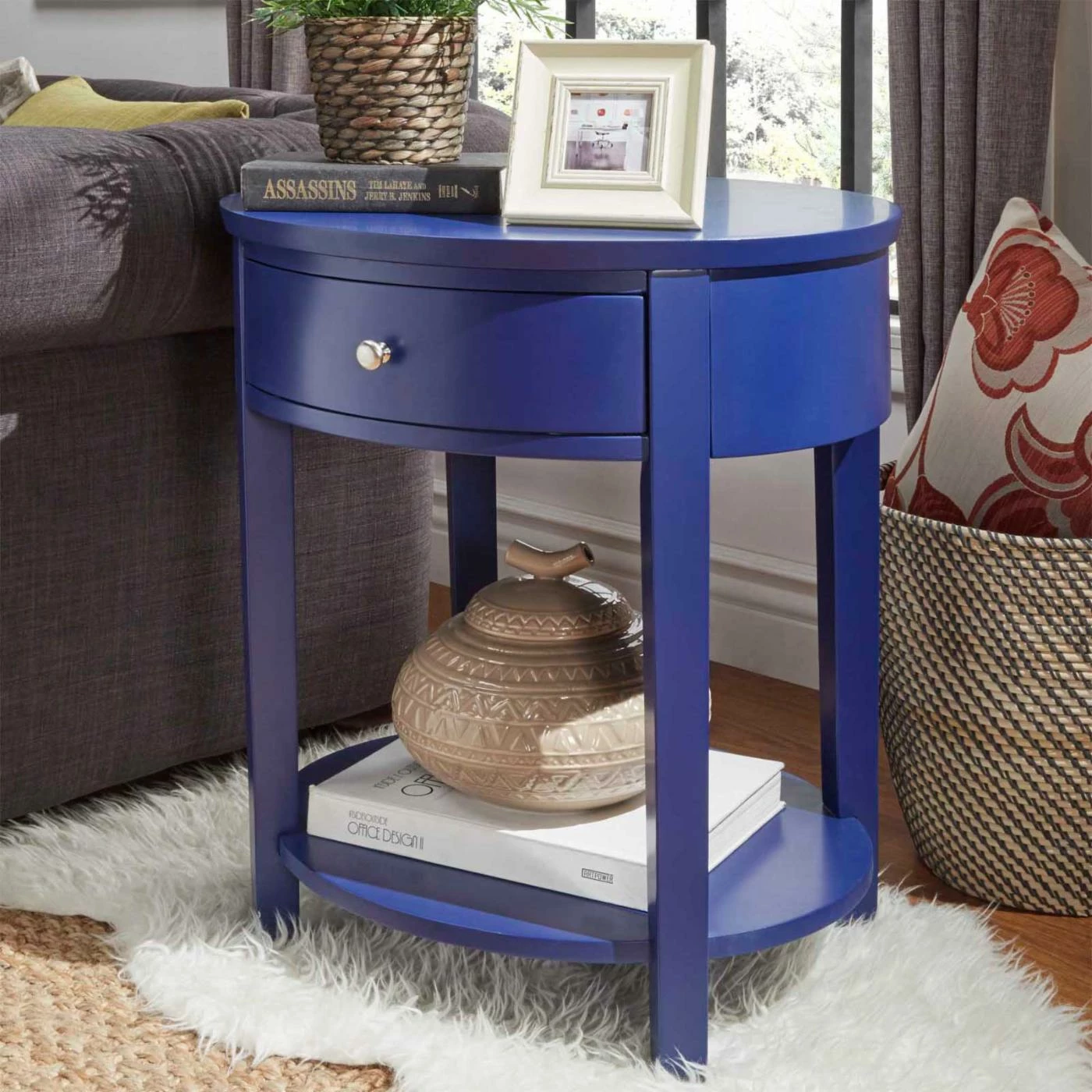 Best Sale π Oval End Tables & Side Tables Weston Home Oval Single Drawer Accent Table π€© - Image 5