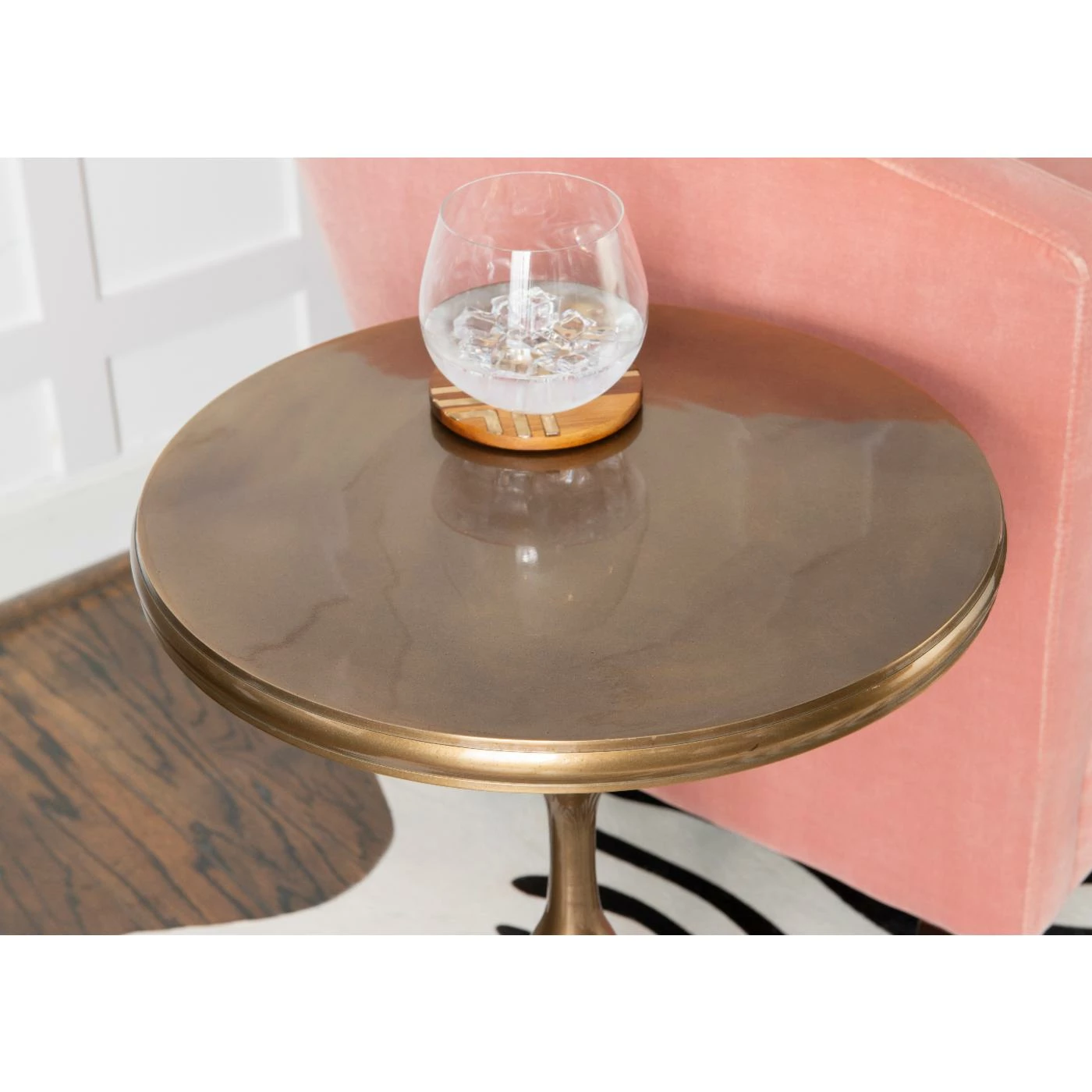 Top 10 β Round End Tables & Side Tables Powell Malone Round Side Table - Gold π - Image 5