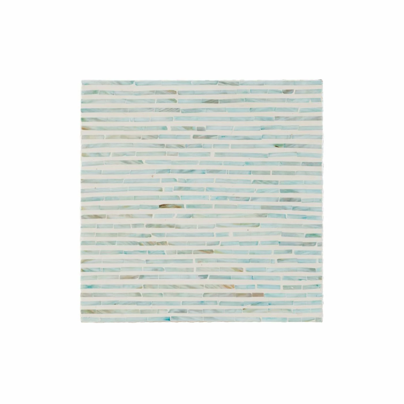 Brand new 👍 Square End Tables & Side Tables Linon Pippit Square End Table - Blue 👩 Mother Of Pearl 👏 - Image 5