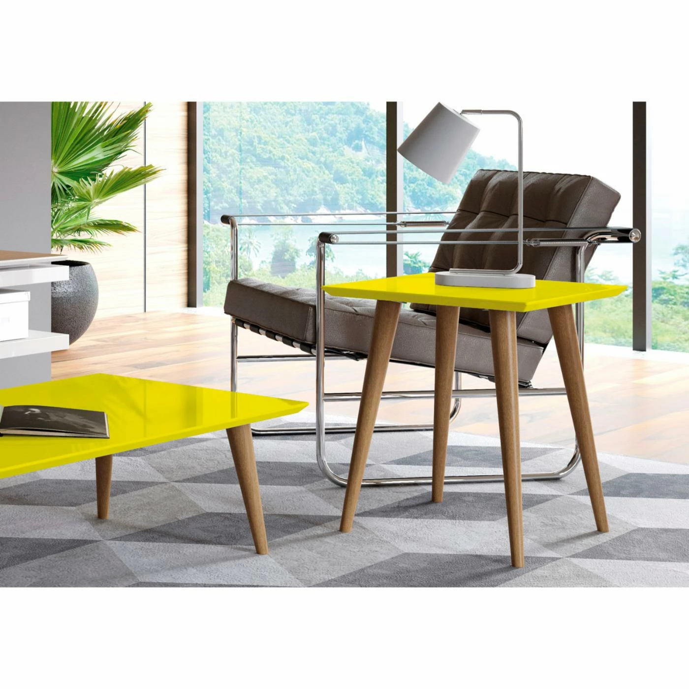 Outlet ❤️ Square End Tables & Side Tables Manhattan Comfort Utopia High Square End Table 🧨 - Image 5