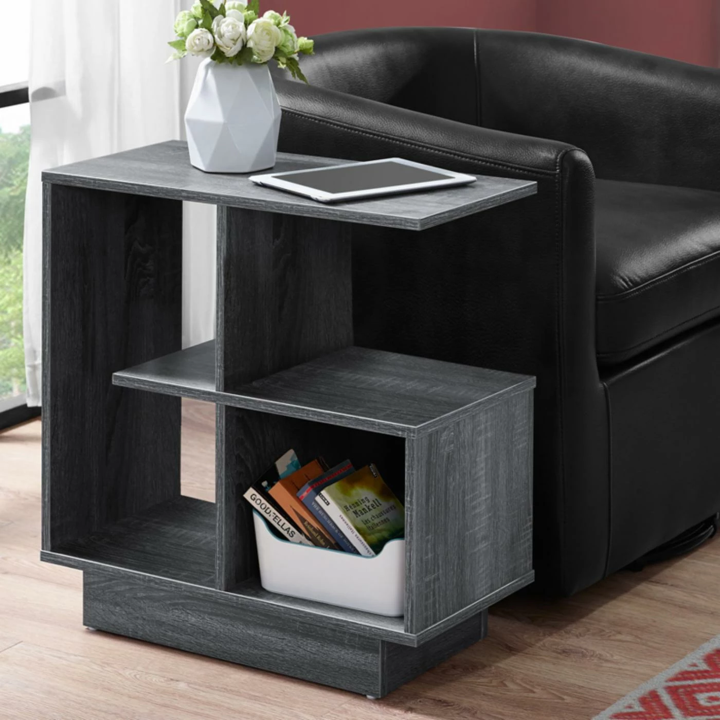 Best Pirce 👏 Rectangle End Tables & Side Tables Monarch Specialties Modular Chairside Table 🔥 - Image 5