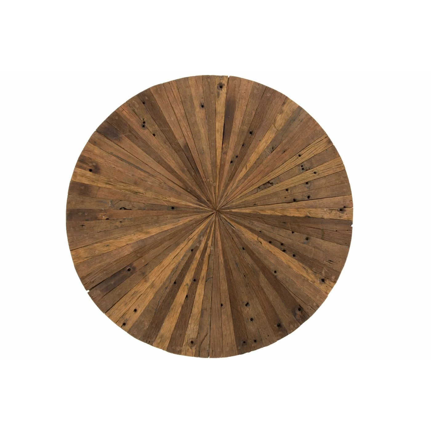 Hot Sale π Round End Tables & Side Tables Primo International Sawyer Reclaimed Wood & Iron End Table β€οΈ - Image 5