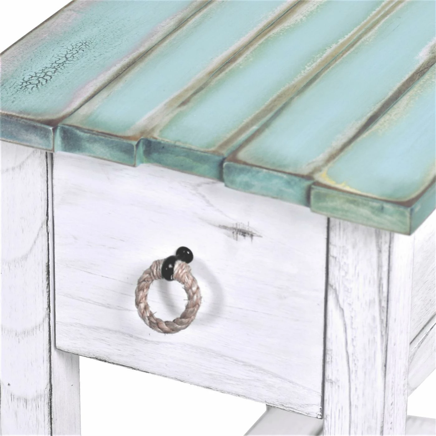Wholesale βοΈ Rectangle End Tables & Side Tables Sea Winds Picket Fence Chairside End Table π₯° - Image 5