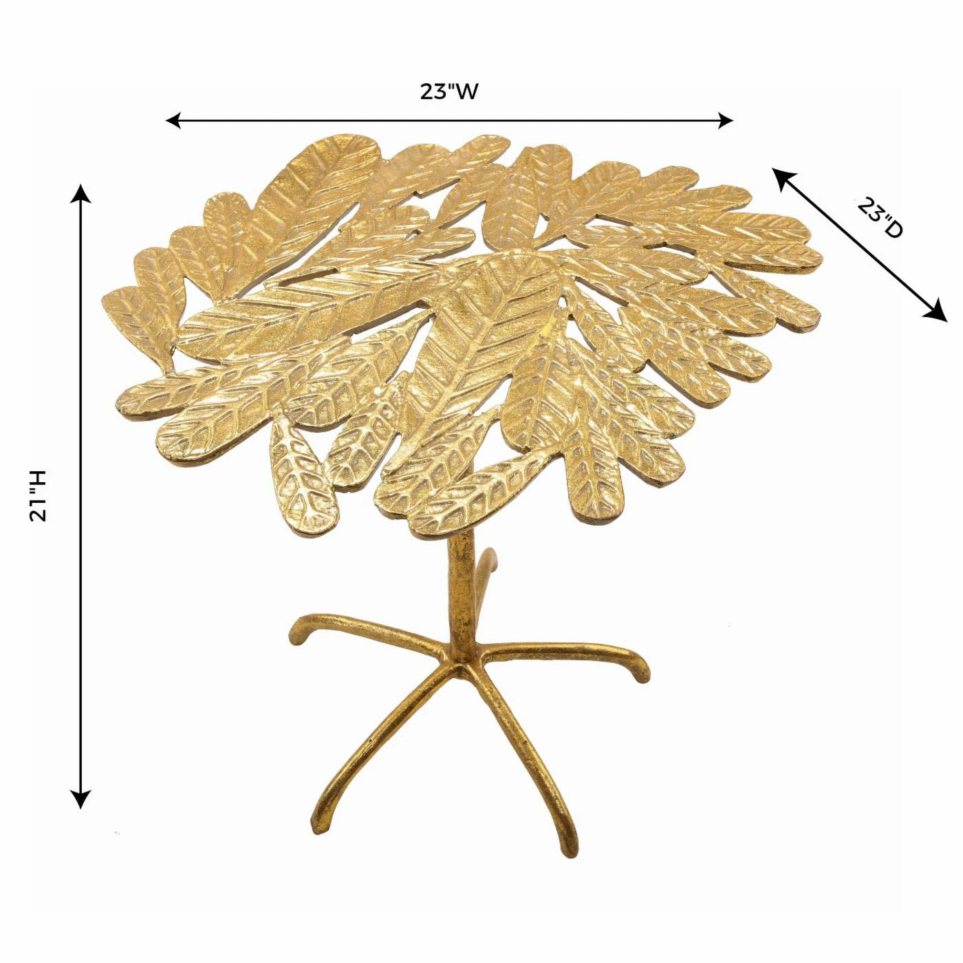 Best Sale π€© Other Shapes - End Tables & Side Tables TOV Furniture Freesia Gold Side Table π - Image 5