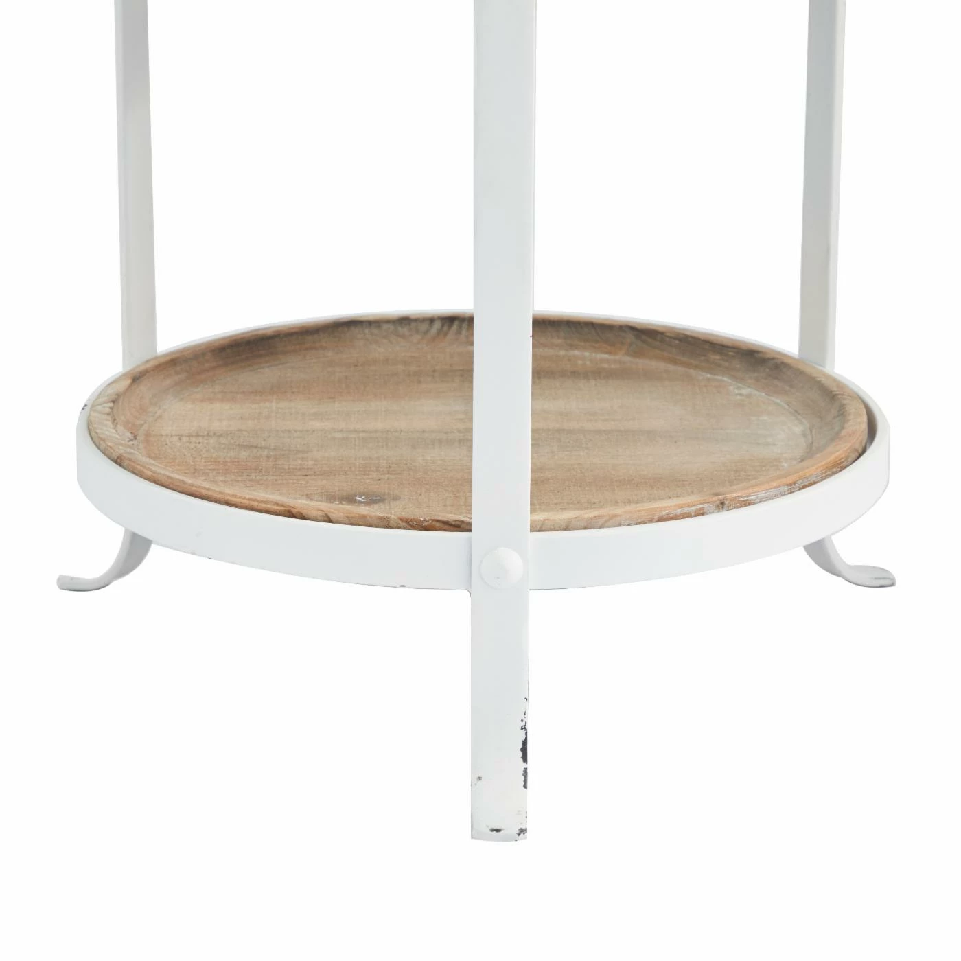 Hot Sale ✨ Round End Tables & Side Tables DecMode Farmhouse Tiered Accent Table 🎁 - Image 5