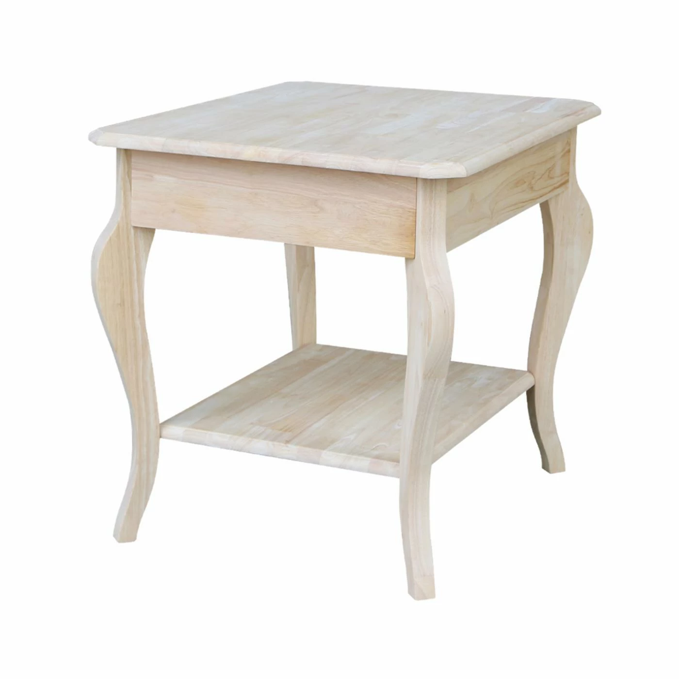 Deals βοΈ Rectangle End Tables & Side Tables International Concepts Cambria End Table - Unfinished π - Image 4